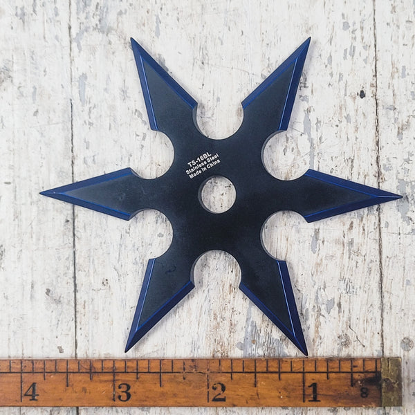 Go Grab It Ninja Genji Shuriken Spinner – Black and Blue - Ninja